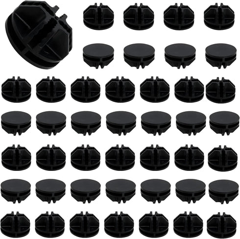 30Pcs Wire Cube Plastic Connectors for Modular Closet Storage Organizer and Wire Shelving (Black)