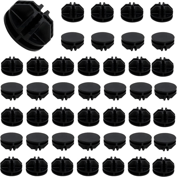 30Pcs Wire Cube Plastic Connectors for Modular Closet Storage Organizer and Wire Shelving (Black)