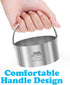 Biscuit Cutter Set for Baking: 5 Pieces/Set, Round Cookies Cutter with Handle, Professional Dough Tools
