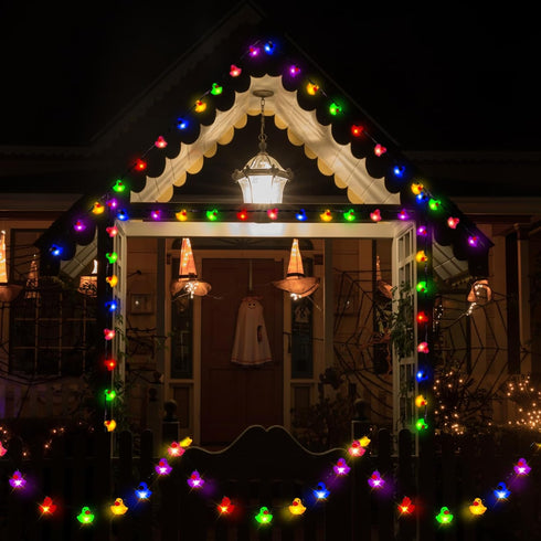 1 60/100 Deekin Pcs LED Rubber Duck String Lights Valentines Tree Decor Duck Battery Operated String Lights Decorative