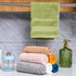 Mindsoft 21 Pack 14" 14" Set 100% Washcloths for Face x Absorbent and Soft Hand Towels Bulk Cotton Ring Spun Hand