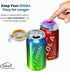 2 12oz 2 Pack Jokari Click Can Pump and Pour Carbonation Saver for Soda and Beer Cans Keep Fizzy Drinks Fresh Press On