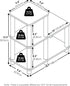 2-Tier 3-Cube Furinno TURN-N-TUBE Storage Shelves, Ladder Shape Book Shelf with Open Frame Design, Corner Shelf