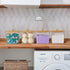 4 Pack Laundry Detergent Container, Clear Laundry Room Organization Containers, Large Laundry Powder Storage Organizer