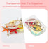BATTIPAW 6PCS Hair Tie Organizer, Transparent Mini Storage Box, Clear Plastic Container for Home & Office