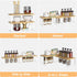 Set 2 Counter NEX Bamboo Cabinet Organizer Shelf, of Kitchen Shelves, Spice Rack, Stackable Kitchen Shelves Organizer