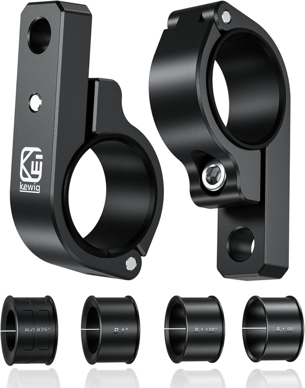 2 PCS Light Bar Mounts, Aluminium Alloy Roll Bar Clamp, Sturdy Mounting Bracket for 0.875"/1"/1.125"/1.26"/1.375"
