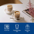 Set 2 9 oz, Villeroy & Boch Artesano Hot & Cold Beverages Coffee Glass, of Glasses, Double-Walled Glasses for Cold