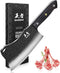 ENOKING Hand Forged Cleaver Knife, German High Carbon Stainless Steel Butcher Knife for Meat Cutting, Full Tang