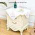 24x24 inch, NEWISHER White Square Tablecloth Heavy Duty Polyester Fabric Table Cloth, Washable Solid Reusable Table