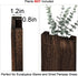 Treory Set 2, 13.8" 5" Wood Wall Planter of Wooden Wall-Mounted Vase with Shelf for Plants & Candles, Farmhouse Hanging