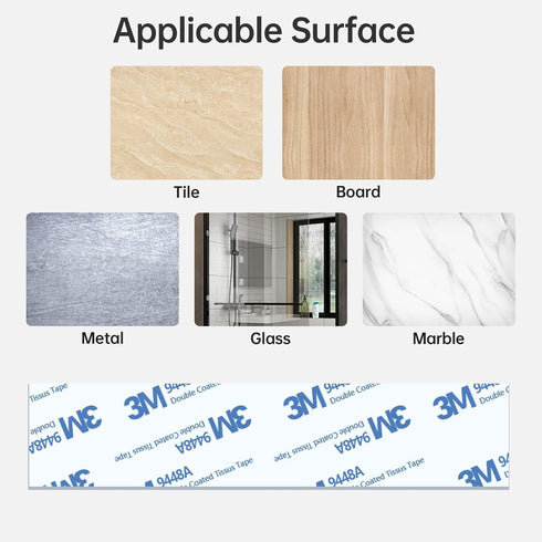 SUS304 2 Pack Mbillion Kitchen Paper Towel Holder Under Cabinet Wall Mount and Self-Adhesive Paper Towel Rack Premium