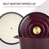 Miereirl 4.5 Quart Enameled Dutch Oven Pot with Lid, Cast Iron Dutch Oven with Dual Handles for Bread Baking, Cooking
