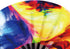 Amajiji Large Folding Hand Fan for Men/Women, Chinese/Japanese Bamboo Festival Accessories, Ocean Color