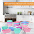 24 pcs Silicone Cupcake Baking Cups, Reusable Non-Stick Liners for Muffins, Pastry Cake Molds in 3 Shapes Multicolor