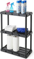 Gracious Living 3 Shelf Knect-A-Shelf Solid Light Duty Storage Unit 12 x 24 x 33 for Home, Garage, Basement