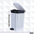 Superio Wicker Trash Can, 3.1 Gallons, White