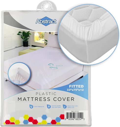 Waterproof Mattress Cover, 33 x 75 x 12” for Toddler, Trundle, Bunk Bed, Heavy Duty Vinyl