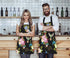 EKOBLA Strawberry Aprons, Watercolor Hand Drawn Beautiful Fruit Spring Apron