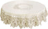 uxcell Round Tablecloth - Flower Embroidered Round Table Cover for Holiday Party, 48" Dia., Waterproof