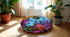 32 Inch ICC Large Hippie Mandala Floor Pillow Ottoman Pouf Cover - Indian Peacock Daybed Oversized Cotton Cushion Cover