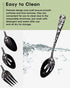 Stapava 5PCS Black Serving Utensils Set, Stainless Steel Flatware with Large Serving Spoon, Dishwasher Safe