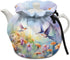 Floral Hummingbird Tea Pot Cosy, Cotton Tea Cozy for Teapot Cover, Insulated Kettle Cover for Home Kitchen