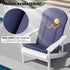 50x20 Inch Crestlive Products Adirondack Chair Cushion Outdoor Rocking Chair Cushion Water Resistant High Back Patio