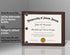 Americanflat 8.5x11 Diploma Frame with Shatter-Resistant Glass, Mahogany Document Frame