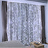ZSJWL 300 LED White Curtain Lights, 9.8x9.8Ft DIY Fairy String Lights with Remote, 8 Modes Timer for Indoor Outdoor