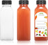 HEWASME 30Pcs 12 Oz Plastic Juice Bottles with Caps,Clear Reusable Water Bottle & Tamper Proof Lids,Juice