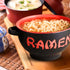 Ramen Bowl Set with Chopsticks and Spoon, 18 Ounce Red Microwavable Ceramic Ramen Bowl Set for Noodles and Pho