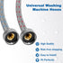 Stainless Steel Washing Machine Hoses, 4ft - 2 Packs Braided Premium Washer Supply Lines for Hot and Cold Water