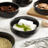 Selamica 3.3 Inch Ceramic Soy Sauce Dish, Dipping Bowls Set of 6 for Condiments, Sushi, Ketchup, BBQ, Matte Black