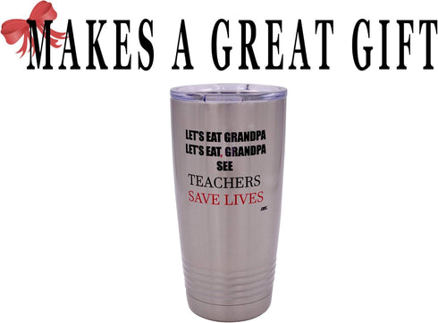 Rogue River Tactical 20 Ounce Stainless Steel Travel Tumbler Mug - Funny Teacher's Gift for School Educators