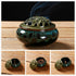 Ceramic Incense Burner with Stick Holder + Insulation for Stick or Coil Incense, Sage Cones, Frankincense (Fambe Blue)