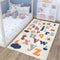 ABREEZE Kids Play Mat,Fluffy Faux Wool Kids Rug 3.3'x5' Non-Slip Childrens Carpet