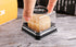 50g Mooncake Packaging Clear Plastic Macaron Containers with Labels, Ideal for Mini Muffins, Set of 50 (Square Black)
