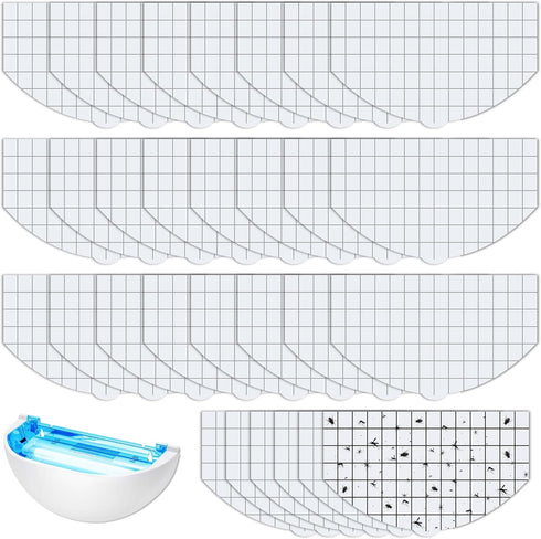 Qualirey 30 Pack Flying Insect Trap Refill Compatible with Faicuk FA-FLT07 Wall
