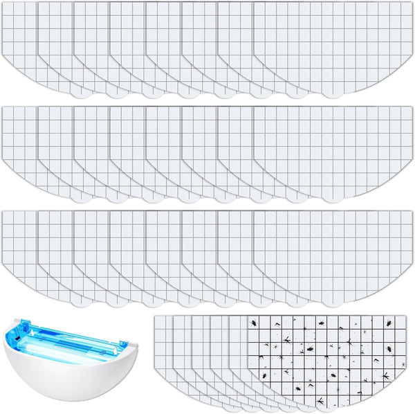 Qualirey 30 Pack Flying Insect Trap Refill Compatible with Faicuk FA-FLT07 Wall