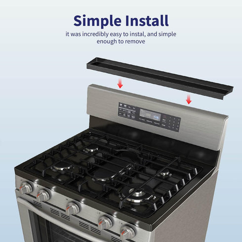 30" 4" IIIOIIIA Stove Top Magnetic Shelf for Kitchen Organization, Magnetic Spice Rack Over The Stove, Deep Spice
