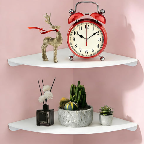 Small Floating Corner Shelves Metal Corner Wall Mounted Shelf Curved Corner Hanging