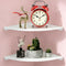 Small Floating Corner Shelves Metal Corner Wall Mounted Shelf Curved Corner Hanging