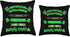 Funny Sarcastic AI Tech Geek Green Throw Pillow, 16x16, Multicolor
