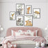 Set 6, HLJ ART Safari Animal Nursery Wall Art: Woodland Nursery Wall Decor of Baby Animals Pictures Jungle Wall Posters