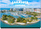 Sarasota Fridge Magnet, Florida Travel Souvenir from Downtown Bayfront Park Marina.