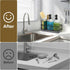 Set, 14OZ 304 Set Shinowa Kitchen Dish Soap Dispenser Glass Bottle with Rustproof Stainless Steel Sponge Holder