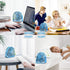 FARADAY USB Desk Fans, 5 Inches Portable Table Fan, 360° Head Rotation, Small Personal Desktop Fan, 3 Speeds, Blue