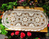 Laivigo Handmade Crochet Lace Oval Lucky Flower Tablecloth Table Runner Doilies, 12x24 Inch, Beige
