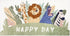 5.3FT,Animals 2.6'x5.3' ABREEZE Kids Runner Rug Area Rug Play Mat for Kids Non Skid Washable Animal Throw Rugs Cute